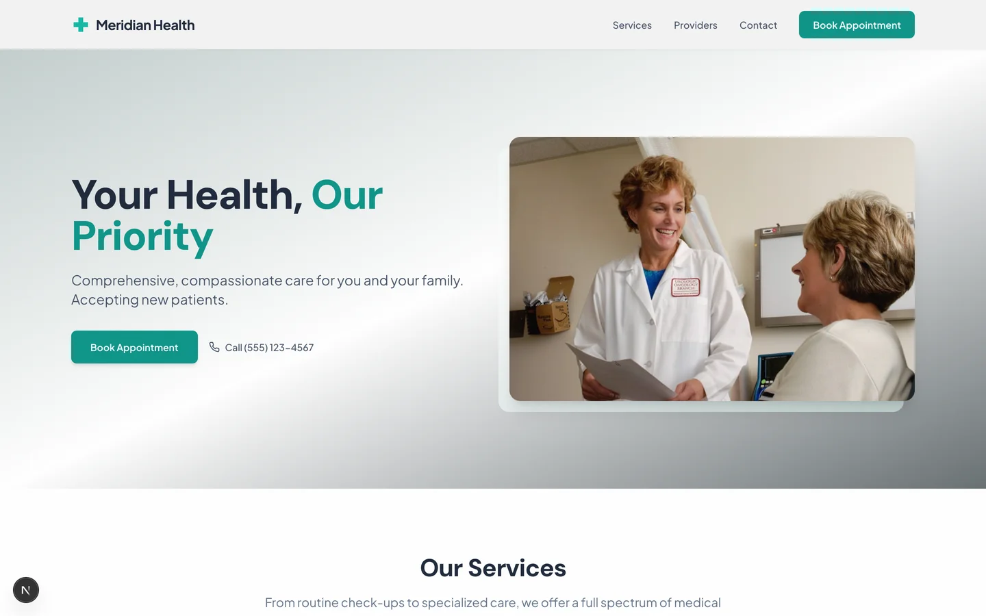 Meridian Health screenshot