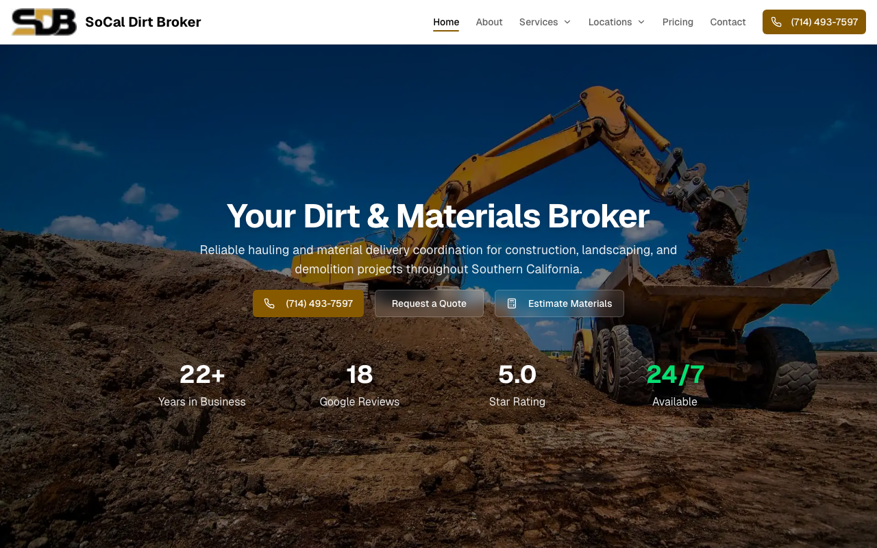SoCal Dirt Broker